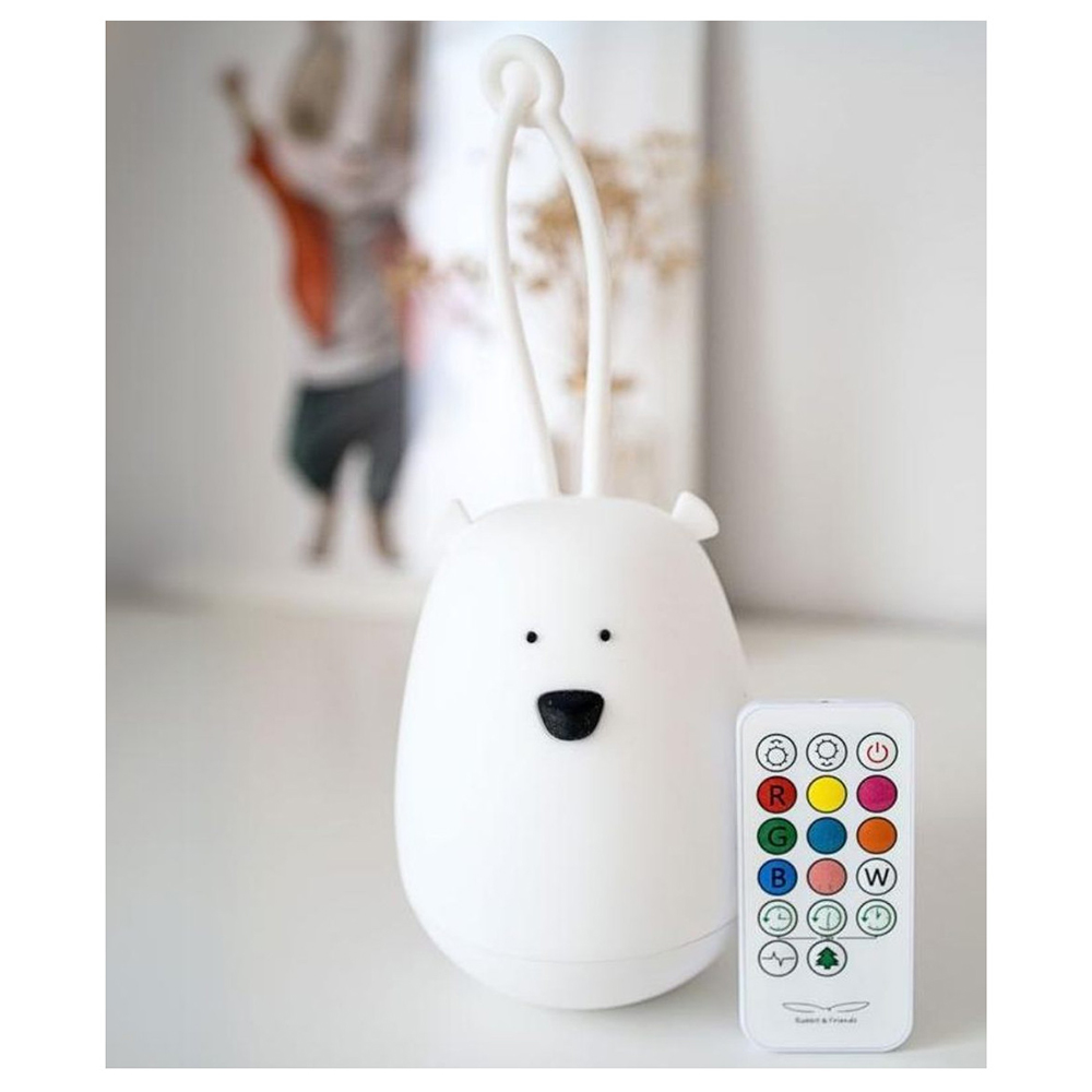 RABBIT & FRIENDS HANGER BEAR SILICONE LIGHT (REMOTE CONTROL TYPE)