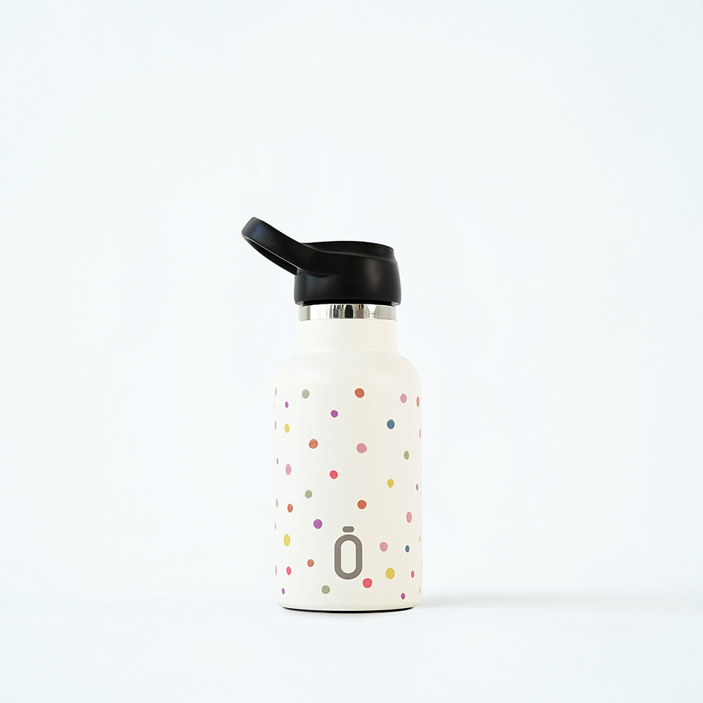RUNBOTT THERMOS 350ML CONFETTI CREAM POLKA DOTS