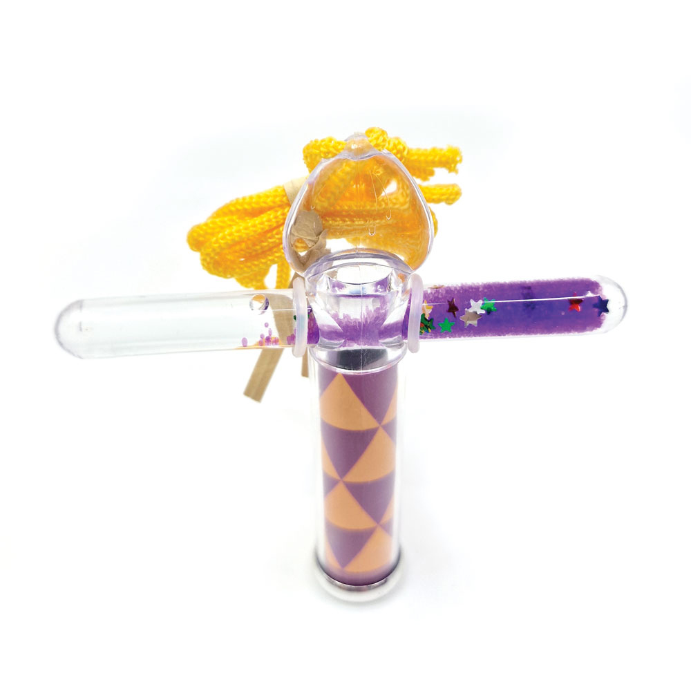 SVOORA MINI LIQUID STICK KALEIDOSCOPE GROOVY PURPLE TRIANGLES 10 CM