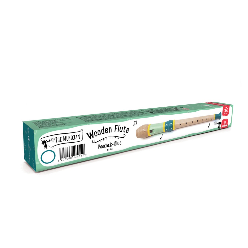 SVOORA WOODEN FLUTE PEACOCK BLUE