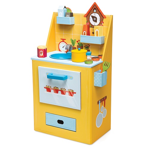 Kitchen playset - printed cardboard and wooden accessories Saffron Chef Kitchen Playset