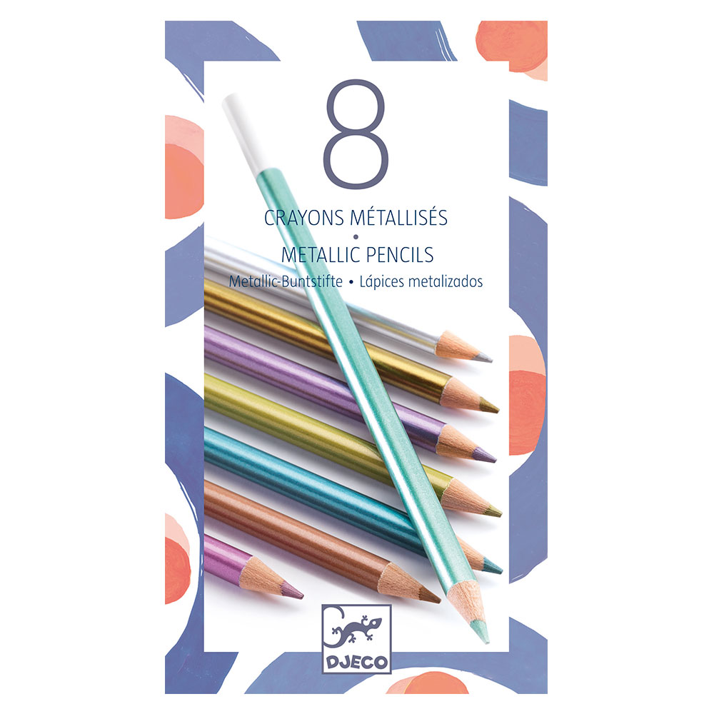 Djeco 8 metallic pencils