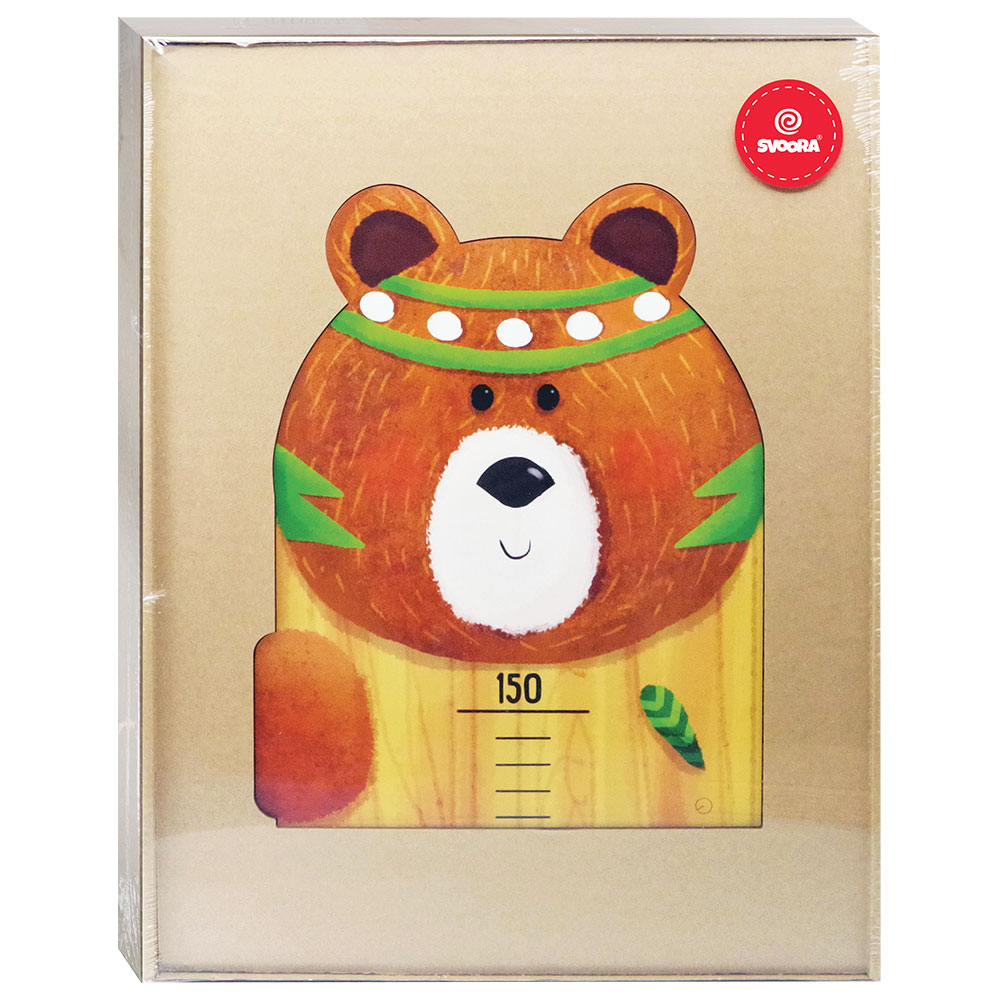 Svoora Children's Growth Chart Indianimals 'Bear'
