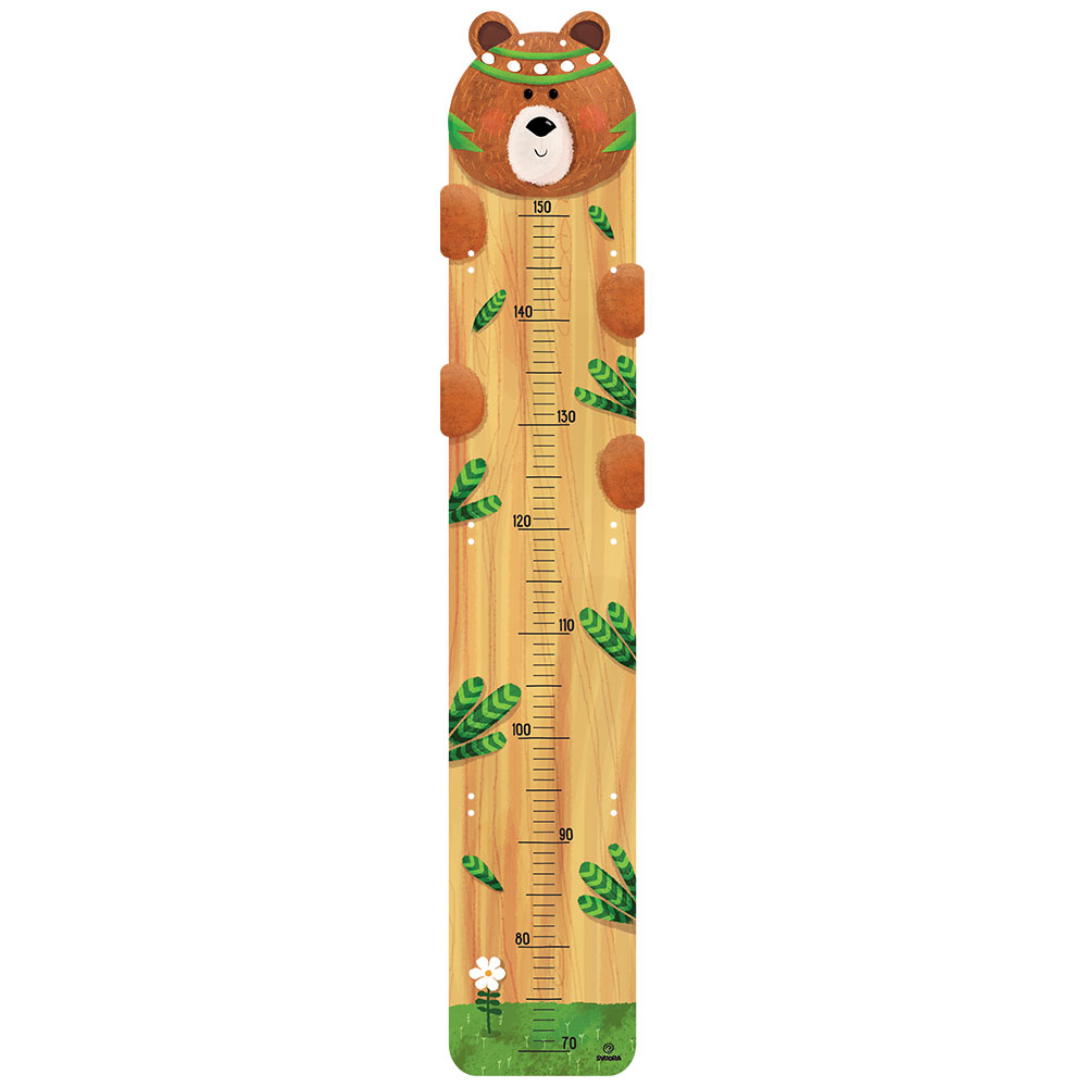 Svoora Children's Growth Chart Indianimals 'Bear'