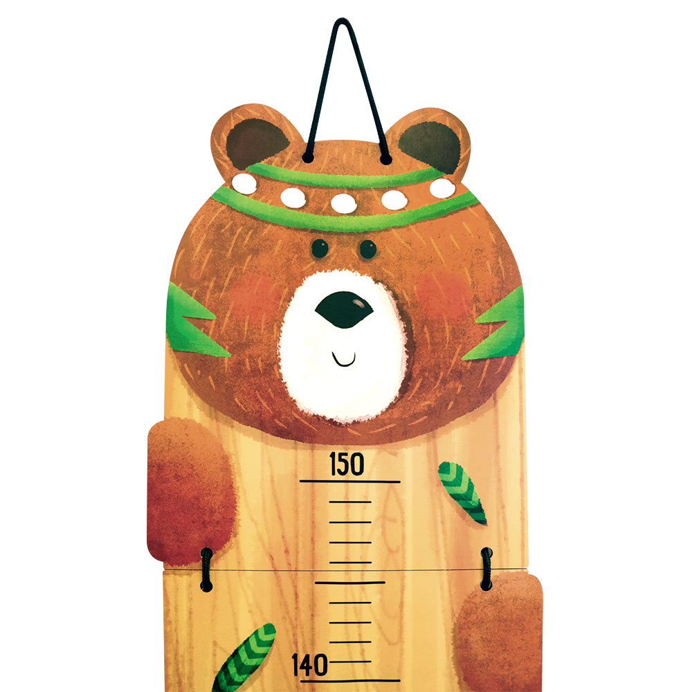 Svoora Children's Growth Chart Indianimals 'Bear'