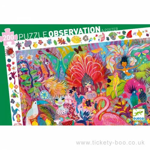 DJECO OBSERVATION PUZZLES RIO CARNAVAL - FSC MIX