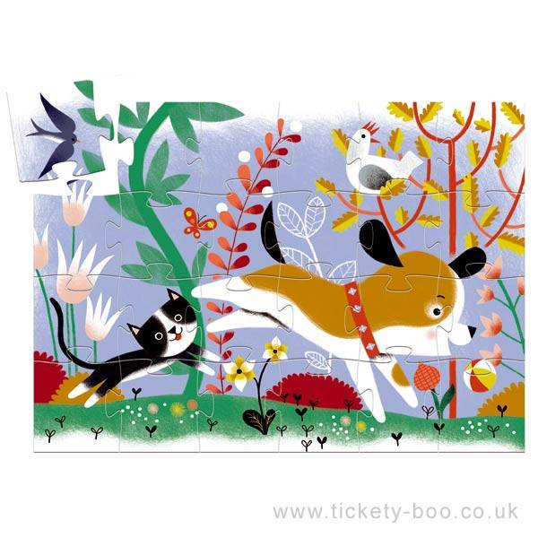 Firmin, Little Puppy 24pcs Silhouette Puzzle by Djeco