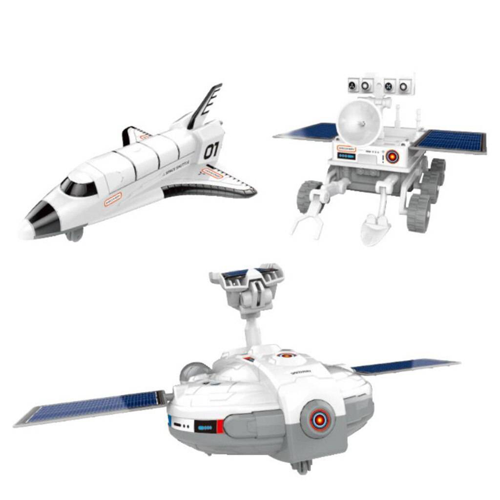 Solar three in one 'Space Shuttle-Moon buggy-Space station'