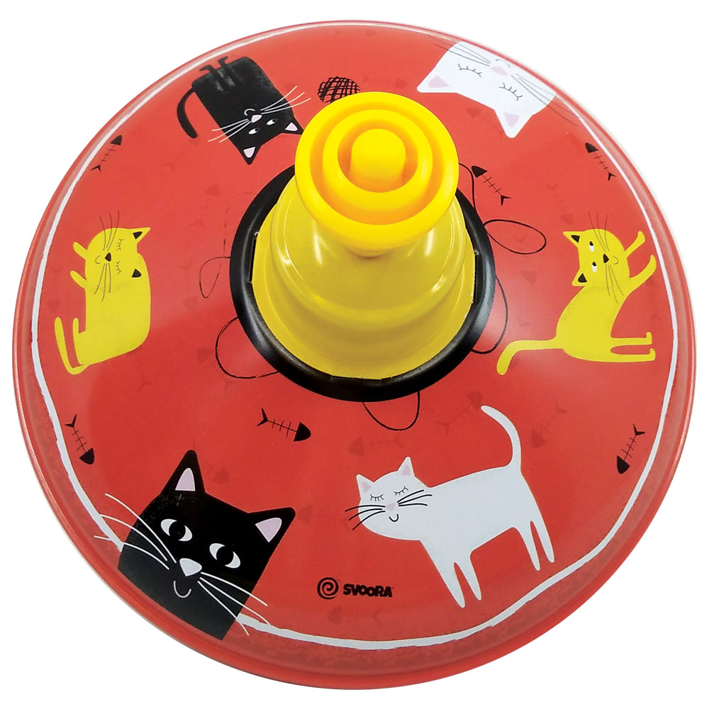 Svoora Medium Humming Tin Top 'House Animals: Cats'