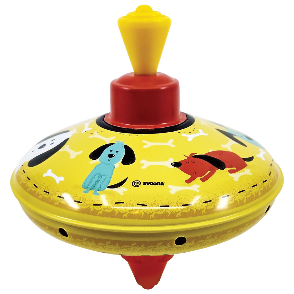 Svoora Medium Humming Tin Top 'House Animals: Dogs'