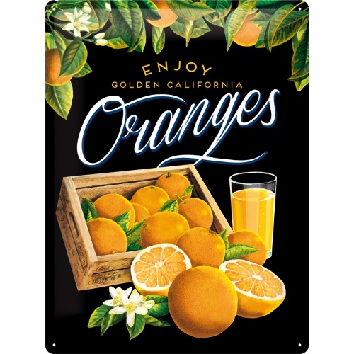 Nostalgic Tin Sign 30x40 cm Oranges