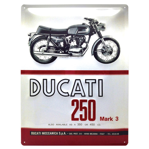 Nostalgic Tin Sign 30x40cm DUCATI 250 MARK 3