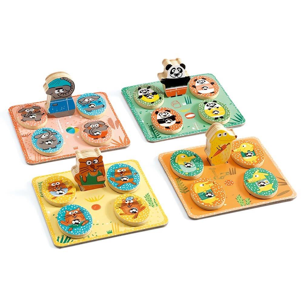 Djeco Educational wooden games LudoPark - 4 games