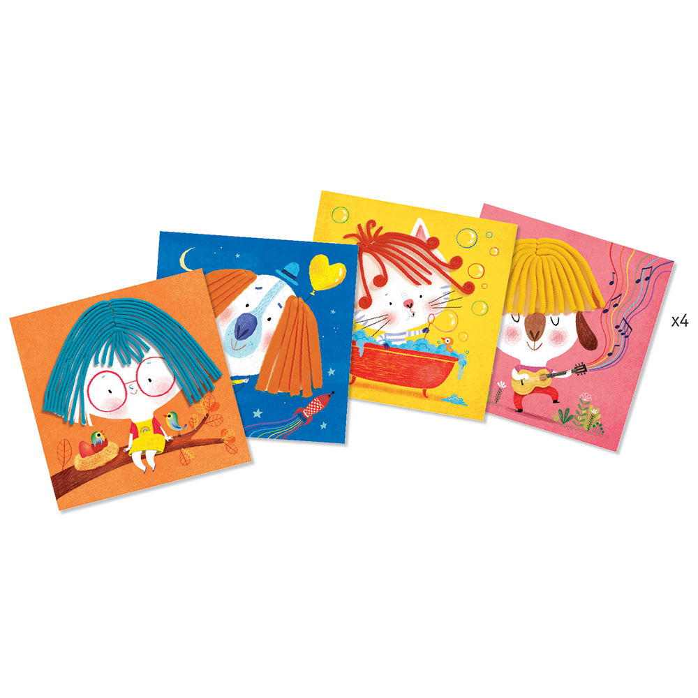 Djeco 3 to 6 years - Modelling Curls and straight hair